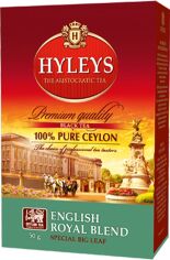 Акція на Чай чорний Hyleys Англійський Королівський купаж крупнолистовий 50 г від Rozetka