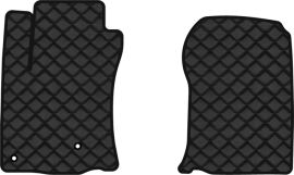Акція на Килимки з екошкіри EVAtech ECO в салон авто передні для GX 460  7 seats Lexus 2009-2013 2 покоління SUV EU Екошкіра чорна з чорною ниткою чорний кант від Rozetka