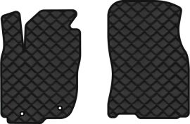 Акція на Килимки з екошкіри EVAtech ECO в салон авто передні для RAV4 (XA40) (open threshold) Restyling Toyota 2016-2018 4 покоління SUV USA Екошкіра чорна з чорною ниткою чорний кант від Rozetka