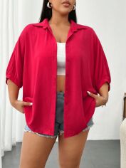 Акція на Сорочка оверсайз жіноча SHEIN GD-00137542 XL Рожева від Rozetka