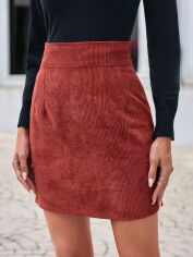 Акція на Спідниця міні осіння жіноча SHEIN GD-00158392 M Рожева з коричневим від Rozetka
