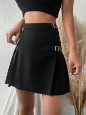 Акція на Спідниця міні літня жіноча SHEIN GD-00156965 M Чорна від Rozetka