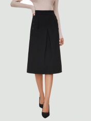 Акція на Спідниця міді осіння жіноча SHEIN GD-00162708 S Чорна від Rozetka