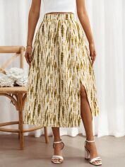 Акція на Спідниця довга літня жіноча SHEIN GD-00166319 XS Кремова від Rozetka