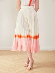 Акція на Спідниця міді літня жіноча SHEIN GD-00169509 M Біла від Rozetka