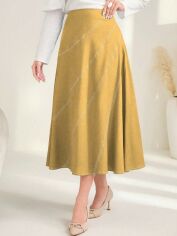 Акція на Спідниця міді осіння жіноча SHEIN GD-00164093 S Хакі від Rozetka