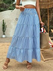 Акція на Спідниця довга літня жіноча SHEIN GD-00167872 S Синя від Rozetka