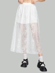 Акція на Спідниця довга літня жіноча SHEIN GD-00164787 L Біла від Rozetka