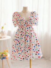 Акція на Плаття коротке літнє жіноче SHEIN GD-00118693 3XL Біле від Rozetka