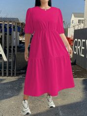 Акція на Сукня жіноча SHEIN GD-00140201 4XL Рожева від Rozetka