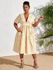 Акція на Плаття міді літнє жіноче SHEIN GD-00138221 2XL Комбіноване від Rozetka