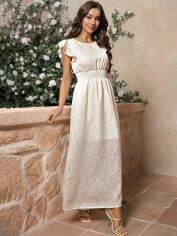 Акція на Плаття жіноче SHEIN GD-00143684 L Кремове від Rozetka