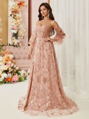 Акція на Сукня жіноча SHEIN GD-00143144 L Світло-бежева від Rozetka