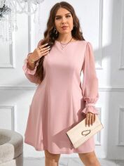 Акція на Сукня жіноча SHEIN GD-00140165 4XL Світло-рожева від Rozetka