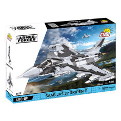 Акція на Конструктор Самолет SAAB JAS 39 Gripen E 480 деталей Cobi COBI-5820 від Podushka