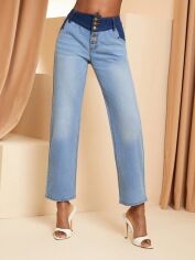 Акція на Джинси Regular Fit жіночі SHEIN GD-00135187 29 Блакитні від Rozetka