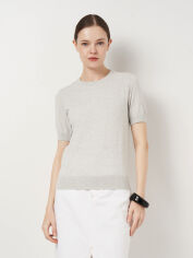 Акція на Футболка бавовняна жіноча ASK ME Crew-neck SS WDanx 2 WTR-180 KW09.01.12.52 XS Сіра від Rozetka