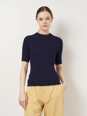 Акція на Футболка бавовняна жіноча ASK ME Crew-neck WIsk5 WTR- 218 KW09.02.09.52 L Синя від Rozetka