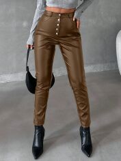 Акція на Штани жіночі SHEIN GD-00112444 L Коричневі від Rozetka
