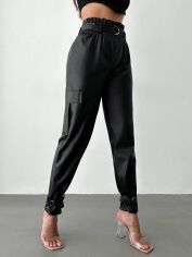 Акція на Штани жіночі SHEIN GD-00099202 XL Чорні від Rozetka