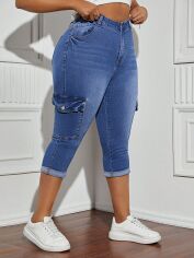 Акція на Штани жіночі SHEIN GD-00155954 26 Блакитні від Rozetka