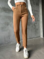 Акція на Штани жіночі SHEIN GD-00112174 L Бежеві від Rozetka