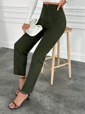 Акція на Штани жіночі SHEIN GD-00130776 S Хакі від Rozetka