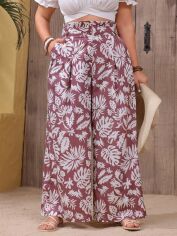 Акція на Штани жіночі SHEIN GD-00170934 XL Рожевий з ліловим від Rozetka