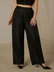 Акція на Штани жіночі SHEIN GD-00137512 2XL Чорні від Rozetka