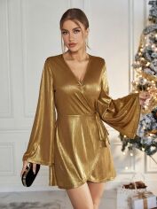 Акція на Плаття жіноче SHEIN GD-00115673 L Золоте від Rozetka