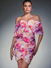 Акція на Плаття коротке літнє жіноче SHEIN GD-00100505 S Різнокольорове від Rozetka