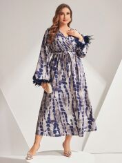 Акція на Плаття вечірнє міді літнє жіноче SHEIN GD-00119445 2XL Різнокольорове від Rozetka