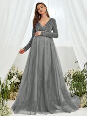 Акція на Плаття жіноче SHEIN GD-00119829 L Сіре від Rozetka