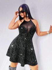 Акція на Плаття жіноче SHEIN GD-00139951 3XL Чорне від Rozetka