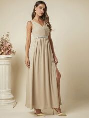 Акція на Плаття жіноче SHEIN GD-00108467 M Світло-бежеве від Rozetka