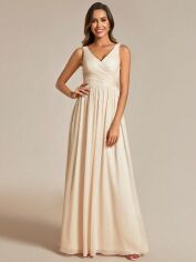 Акція на Плаття літнє жіноче SHEIN GD-00125321 L Світло-бежеве від Rozetka