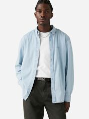 Акція на Сорочка бавовняна чоловіча Levi's A7210-0018 S Блакитна від Rozetka
