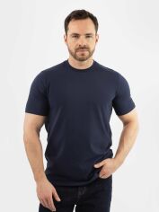 Акція на Футболка бавовняна довга чоловіча Arber T-Shirt Ff19 MB13.01.09.00 M Синя від Rozetka