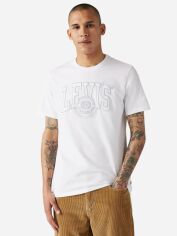 Акція на Футболка бавовняна довга чоловіча Levi's 22491-1665 M Біла від Rozetka