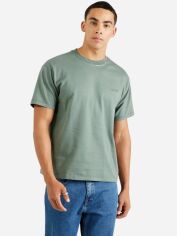 Акція на Футболка бавовняна довга чоловіча Levi's A0637-0101 S Зелена від Rozetka