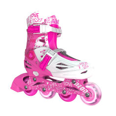 Акція на Роликовые коньки 30-33 Inline Skates Neon NT07P4 розовие від Podushka