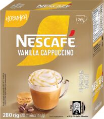 Акція на Напій кавовий NESCAFE Vanilla Cappuccino розчинний 20 стіків по 14 г від Rozetka