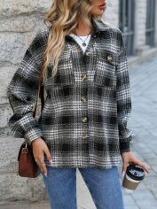 Акція на Куртка жіноча SHEIN GD-00142963 L Різнокольорова від Rozetka
