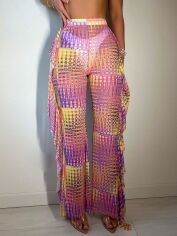 Акція на Штани жіночі SHEIN GD-00169486 S Бузкові від Rozetka