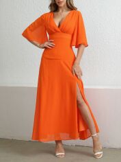 Акція на Плаття довге літнє жіноче SHEIN GD-00119916 XL Помаранчеве від Rozetka