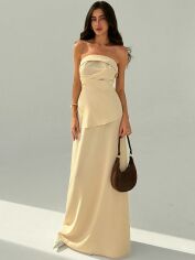 Акція на Костюм жіночий SHEIN GD-00124205 L Світло-бежевий від Rozetka