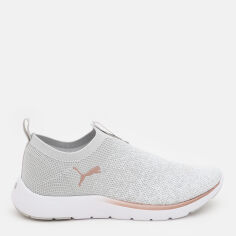 Акція на Жіночі сліпони Puma Softride Remi Slp-On Knit Wn S 30983402 40.5 (7UK) 26 см Ash Gray-Puma White-Rose Gold від Rozetka