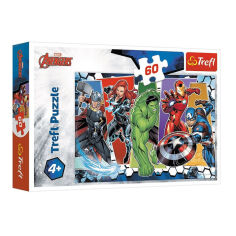 Акція на Пазлы 60 элементов Непобедимые Мстители Marvel The Avengers Trefl 5900511173574 від Podushka