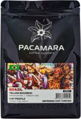 Акція на Кава в зернах PACAMARA Brazil Yellow Bourbon Натуральна смажена моносорт Арабіка 1 кг від Rozetka