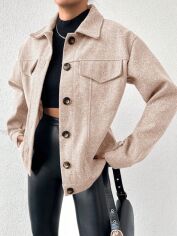 Акція на Куртка демісезонна жіноча SHEIN GD-00168253 S Світло-коричнева від Rozetka